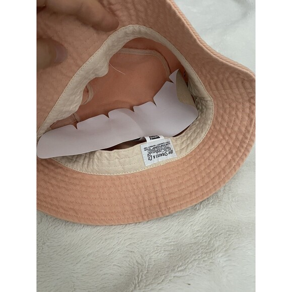 Levis Bucket Hat Orange Flower Cotton Summer Sz Med Women's NWT - Picture 6 of 7
